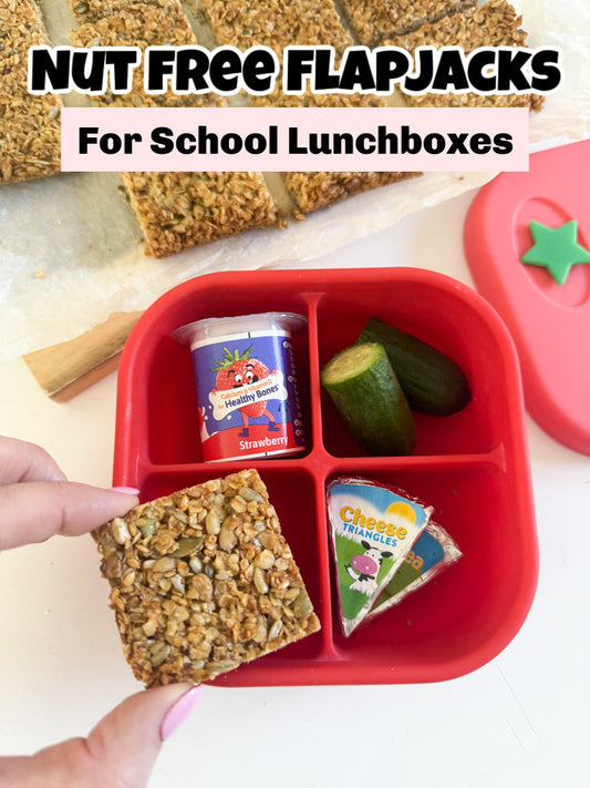 Nut Free Flapjacks for Lunchboxes