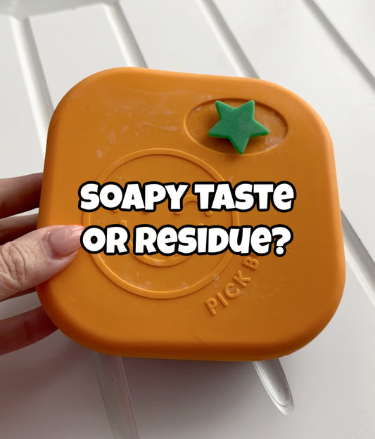 Soapy Taste or Residue on Your Silicone Lunchbox